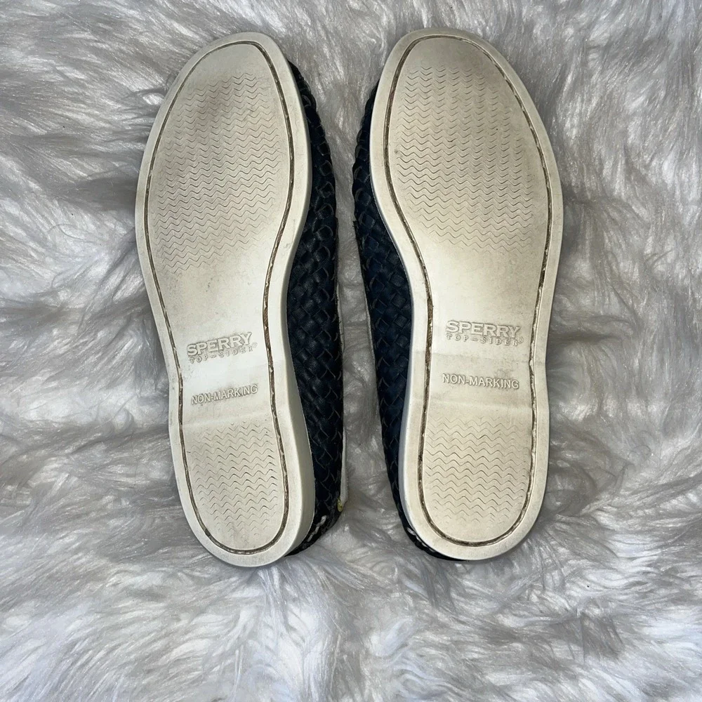 Sperry Top-Sider Blue White‎ Leather Comfort Boat Shoes Women's Size 6.5M - Picture 14 of 14